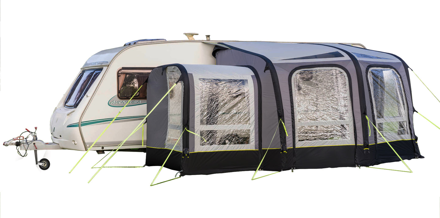 OLPRO View 300 Caravan Inflatable Porch Awning With Porch Extension