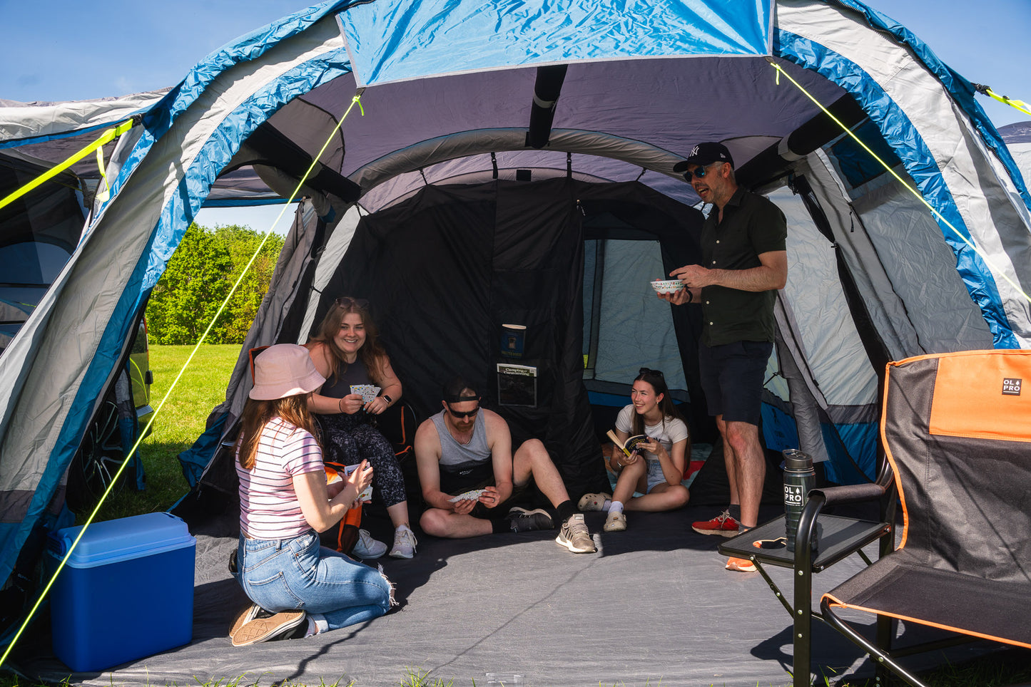 OLPRO Cocoon Breeze® V2 Tall Tunnel Motorhome Awning (Blue)