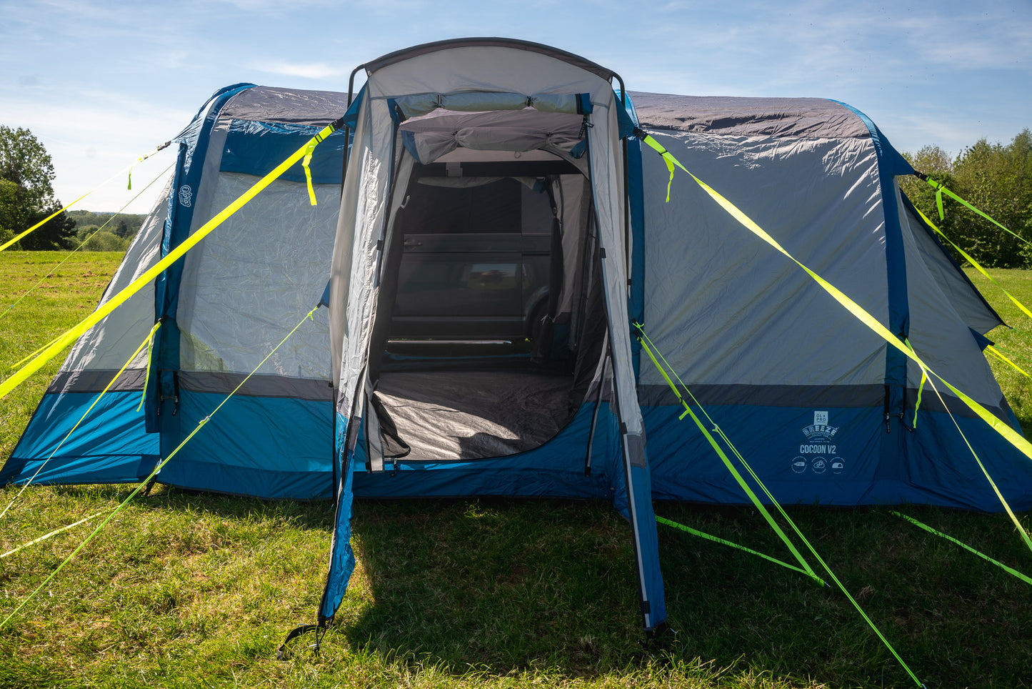 OLPRO Cocoon Breeze® V2 Tall Tunnel Motorhome Awning (Blue)