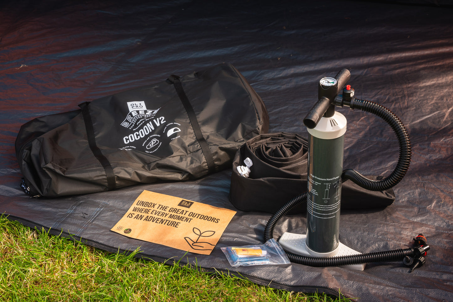 OLPRO Cocoon Breeze® V2 Tall Tunnel Motorhome Awning (Orange)