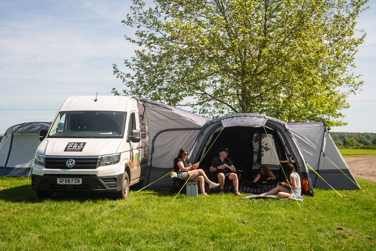 OLPRO Cocoon Breeze® V2 XL Tall Tunnel Motorhome Awning (Grey)