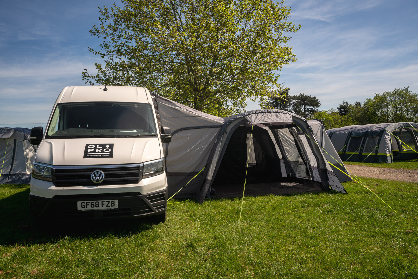 OLPRO Cocoon Breeze® V2 XL Tall Tunnel Motorhome Awning (Grey)
