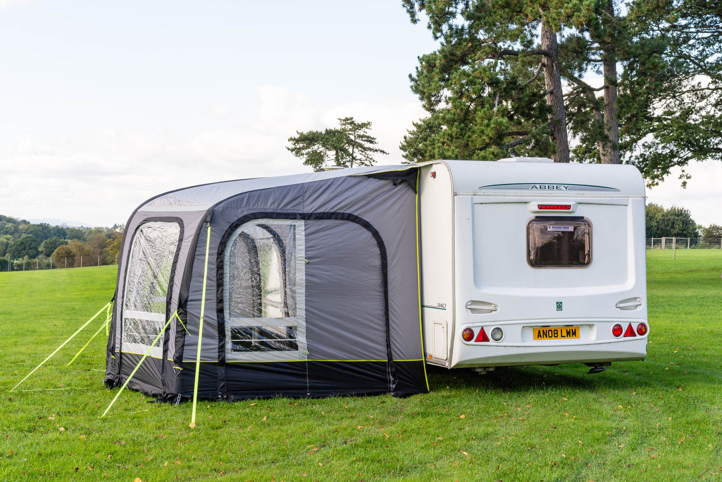 OLPRO View 300 Caravan Inflatable Porch Awning With Porch Extension