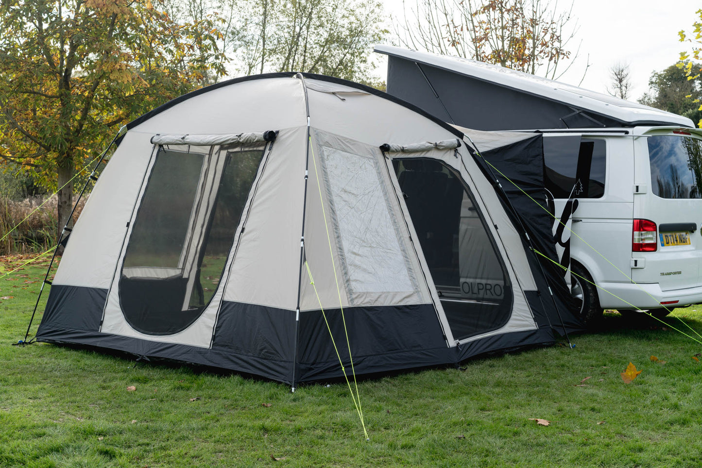 OLPRO Cubo Tall Tunnel Motorhome Awning - Fibreglass Poles