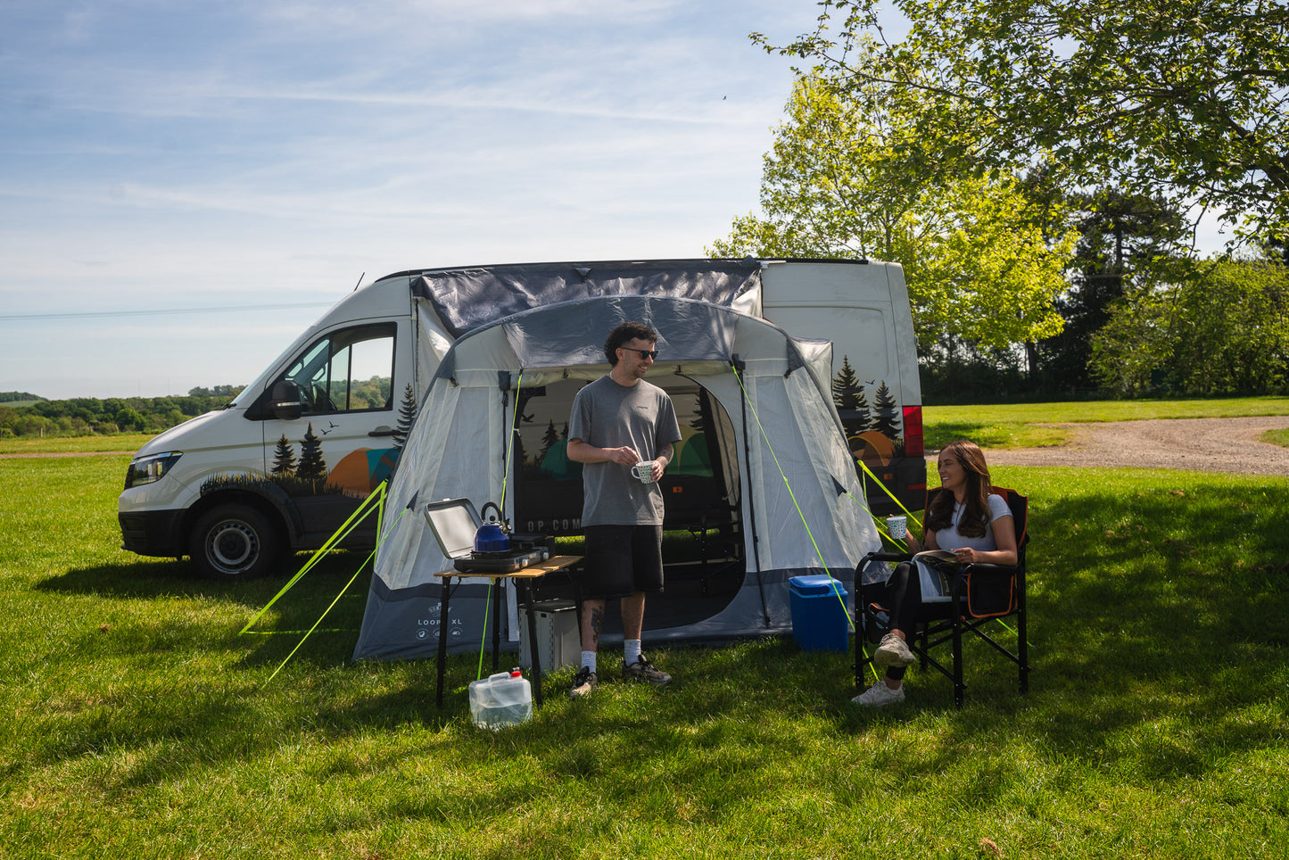 OLPRO Loopo Breeze® XL V2 Tall Tunnel Motorhome Awning (Grey)