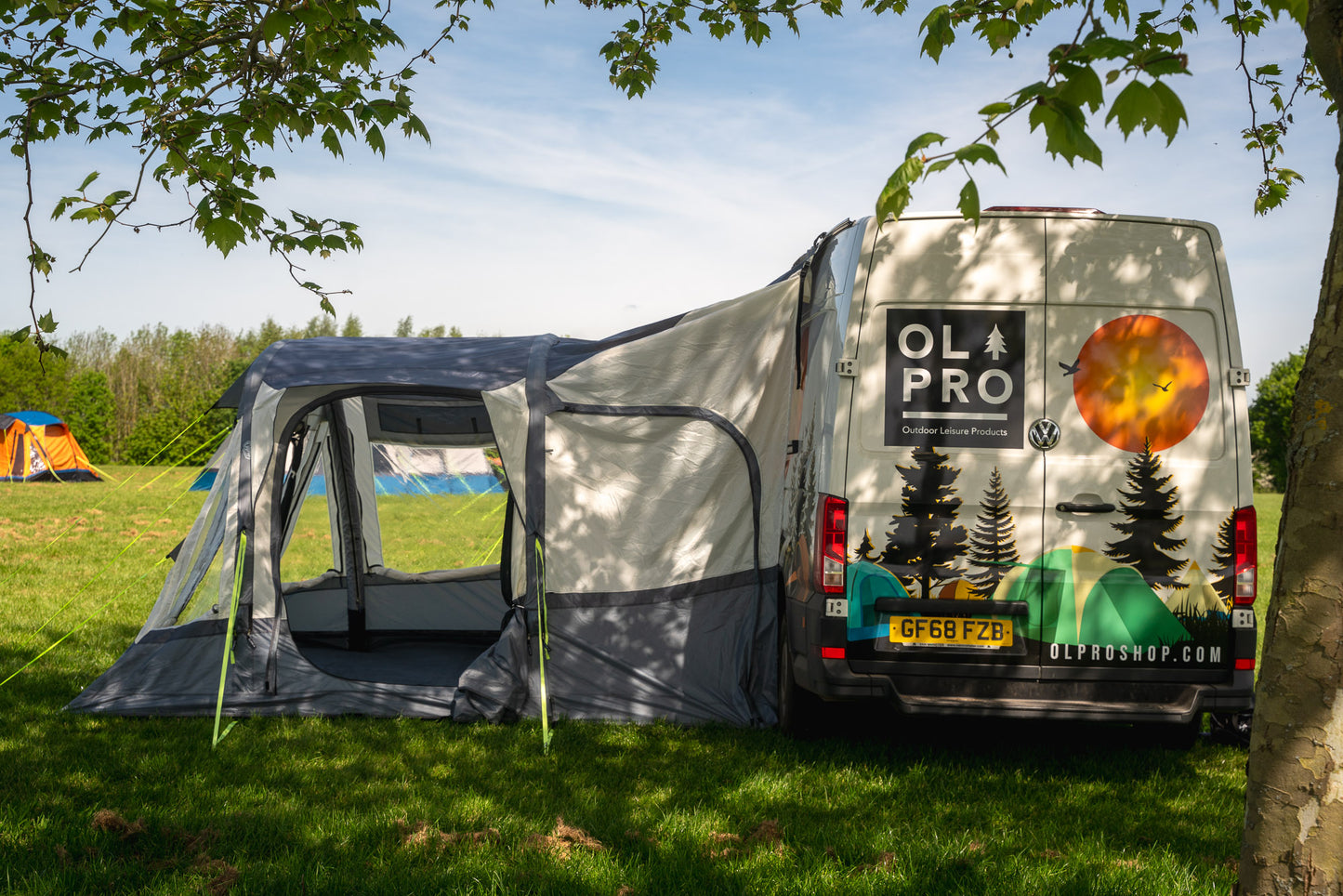 OLPRO Loopo Breeze® XL V2 Tall Tunnel Motorhome Awning (Grey)